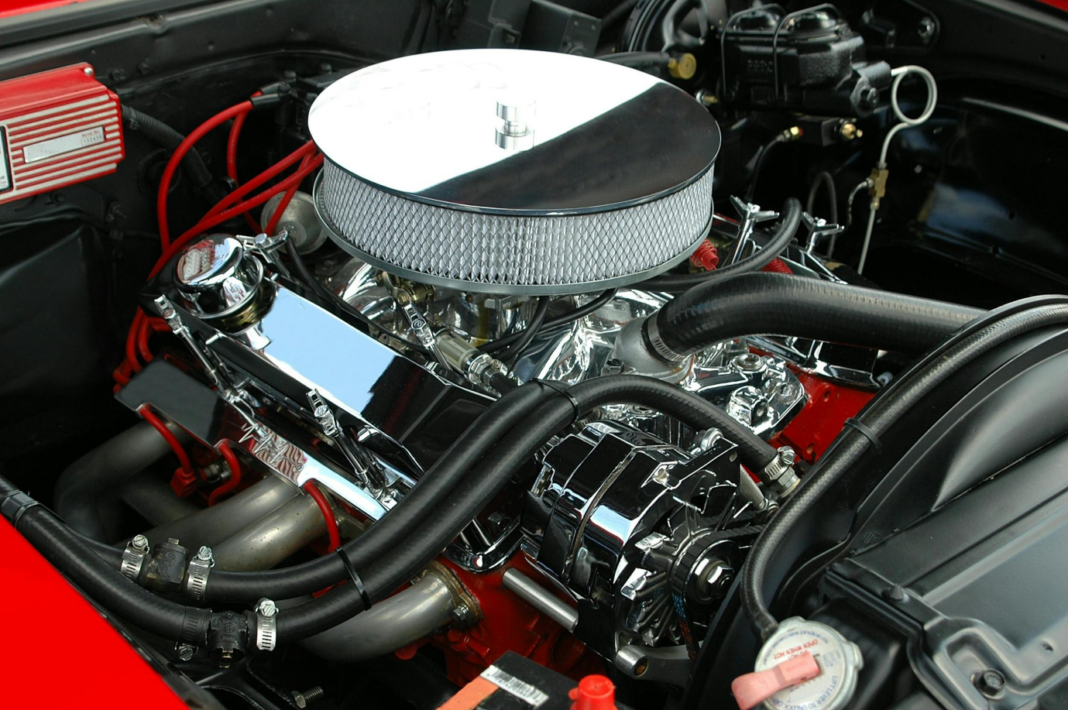 A close-up of a clean car air filter, showing the fine pleats designed to catch contaminants.